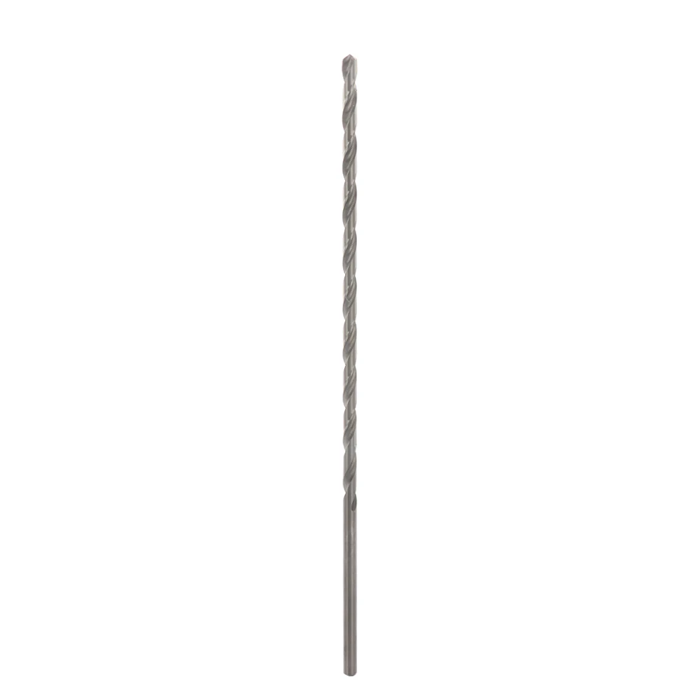 

Extra Long HSS Straight Shank Auger Twist Drill Bit Set 8mm Diameter 350mm Length For Plastic / Metal /Wood Drilling