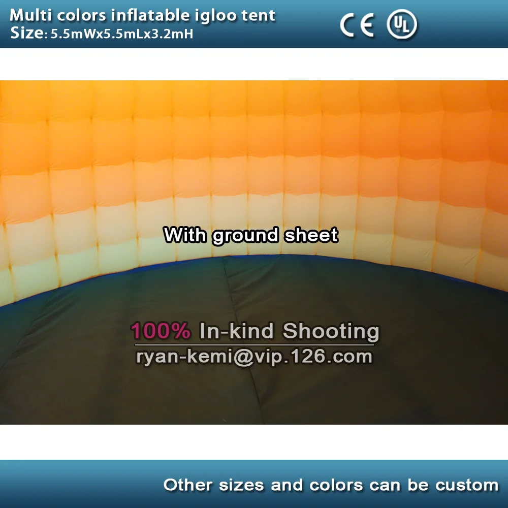 Tente igloo gonflable multicolore, petit Script gonflable, pour événements, fête, exposition avec souffleur