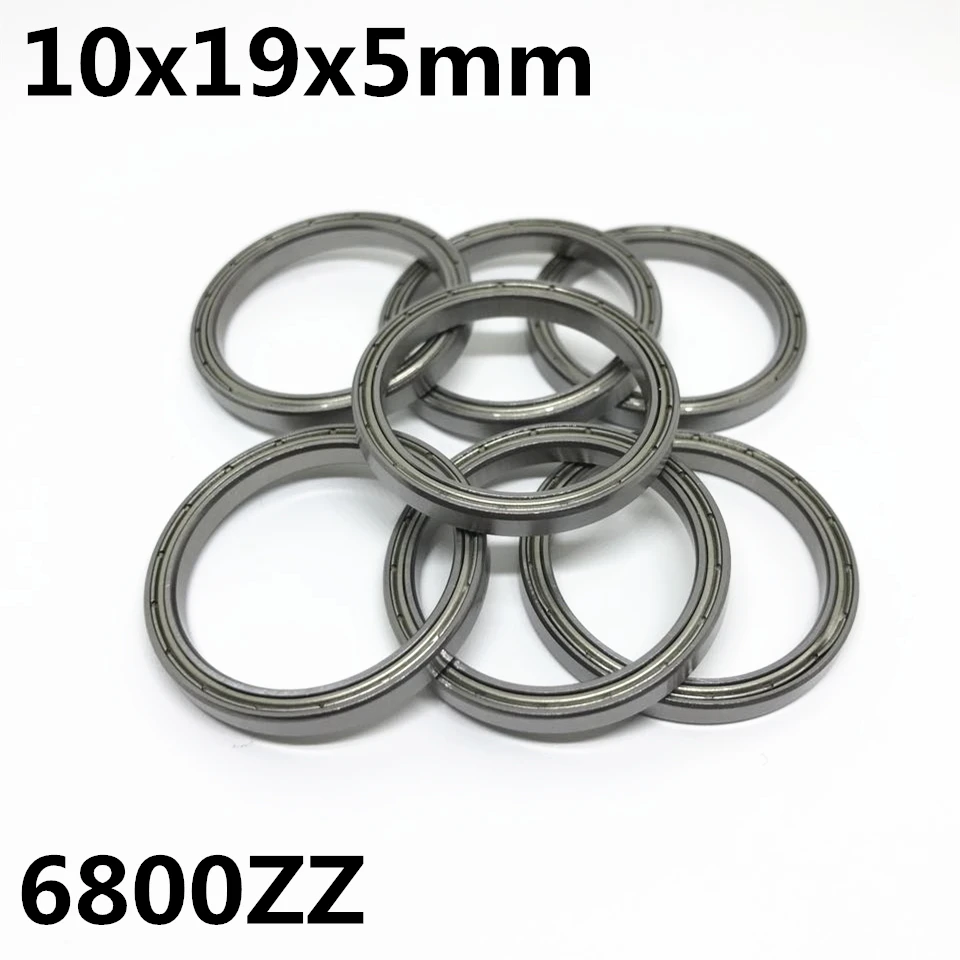 

10pcs 6800ZZ 6800-2RS The high quality of ultra-thin deep groove ball bearings 10x19x5 mm 6800Z 6800RS