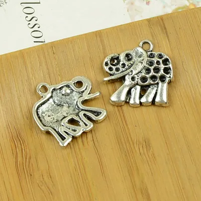 elephant shape charm 20-30pcs alloy pendant antique silver animal Thailand DIY jewerly making accessories finding free shipping