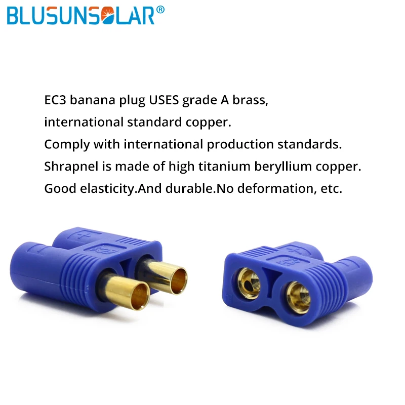 

10 pairs/lot EC3 Gold Bullet Connector Banana Plug With Housing For RC Lipo Battery ESC Speed controller Motor Part