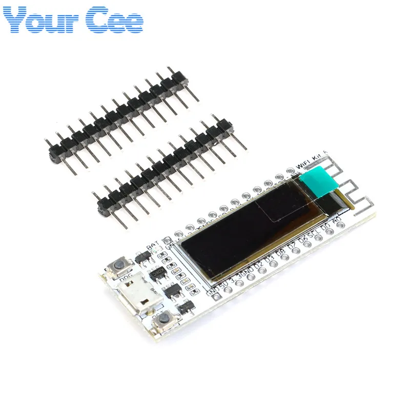 2pcs/1pc ESP8266 WIFI 0.91 inch OLED Screen Display CP2014 32Mb Flash Development Board Module for NodeMcu for Arduino IOT