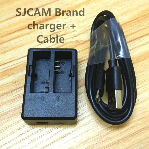 SJCAM Original Battery Charger Dual Charging Case For SJCAM SJ5000X Sj4000 Air Soocoo C30 EKEN H9R Camera Accessories