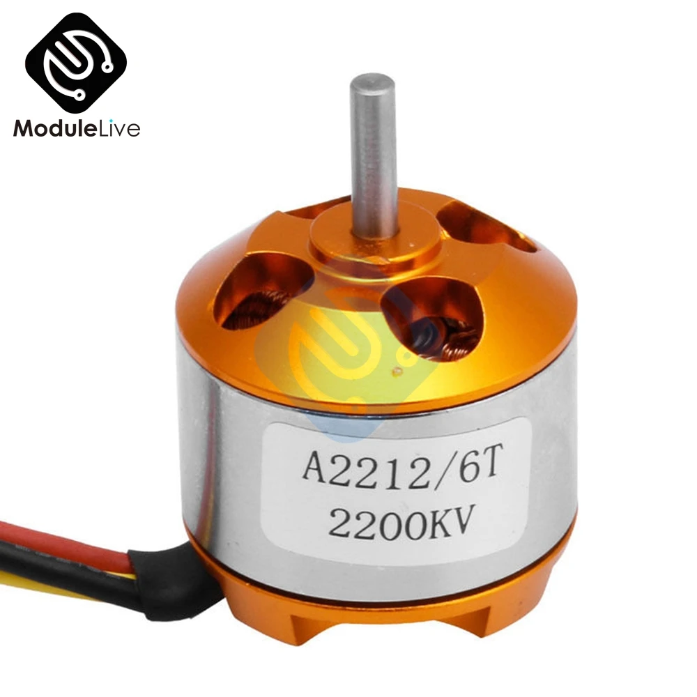 A2212 2200KV 6T Brushless Outrunner Motor DC Motor For RC Aircraft Plane Quadcopter Helicopter Multi-copter 2200 KV