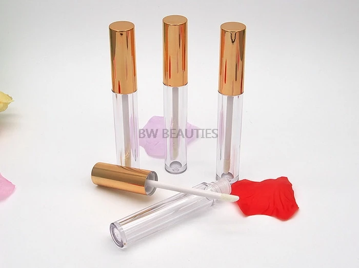 

100Pcs/Lot 4.5ML Empty Lip Gloss Tubes Lip Gloss Container With Round DIY Makeup Lip Oil Tubes Plastic Tubes