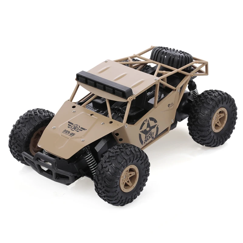 Outside Electric RC Truck Model 1:16 2.4G Alloy Body All Terrain High Speed Off Road Military Truck Model Boy Gift