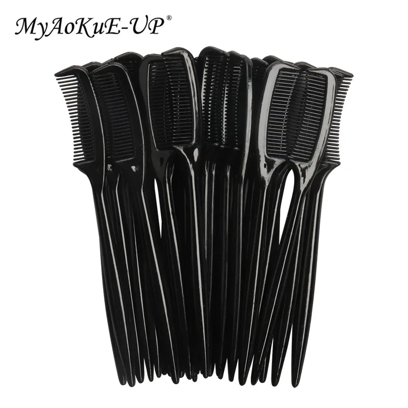 25 Pcs/pack Eyebrow Comb Makeup Brushes Eyelash Extension Mini Comb Portable Cosmetics Tools for Women Best Gift