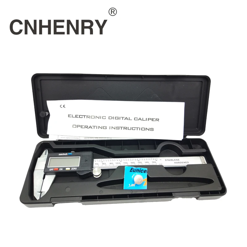 

Free Shipping 6 Inch 0-150mm Stainless Steel LCD Screen Digital Vernier Calipers Accurately Vernier Caliper Gauge Micrometer