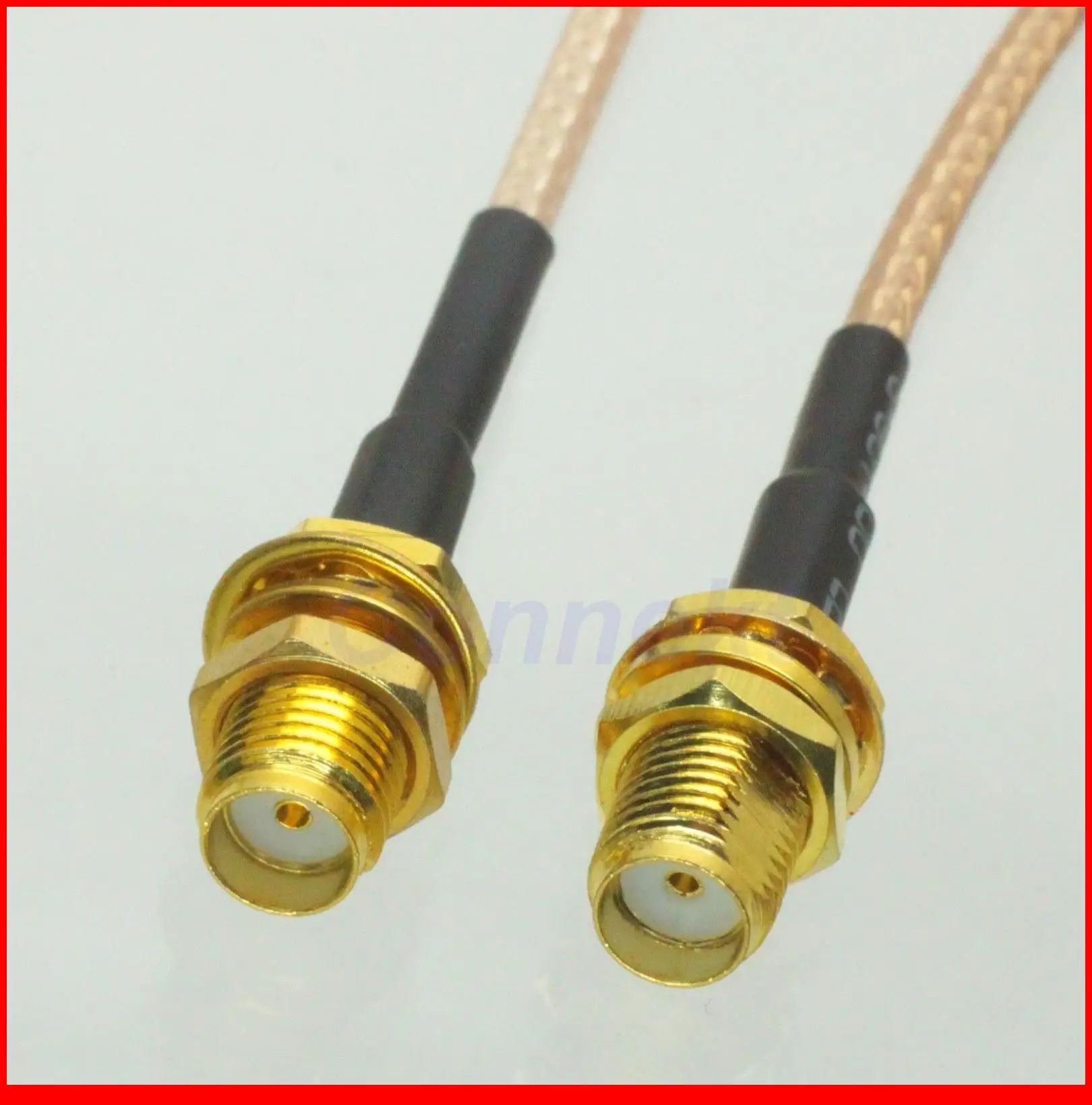 

5pcs/lot SMA female to SMA female nut bulkhead straight RG316 cable pigtail 50cm