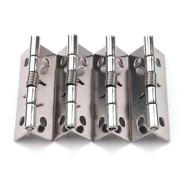 Picture 6: 4pcs Stainless Steel 304 Cabinet Hinge 1,1.5, 2 ,2.5 Inch Spring Hinge  Automatic Closing Back Wooden Box Small Loose Leaf