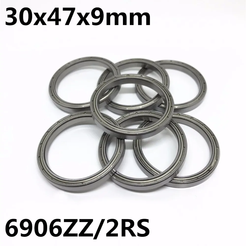 1PCS 6906ZZ 6906-2RS Thin Wall Ball Bearings 30x47x9mm Bearing steel High Quality 6906 6906Z 6906RS