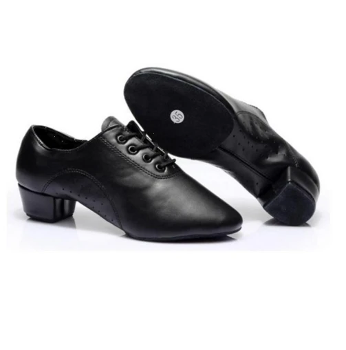 

Discount New Arrival Men's Black High Heel Modern Samba Salsa Tango Ballroom Shoes Men / Latin Dance Shoes Men