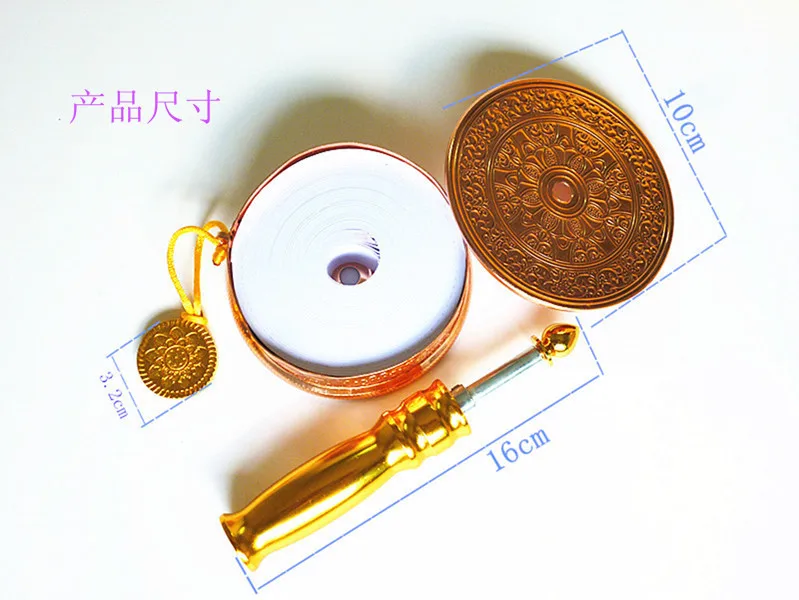 Buddhist supplies double bearing five alloy medium zhuangjingtong / hand turning round six words 50 thousand times