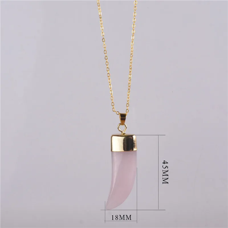 2018 The New Popular Natural Crystal Pendant, European Small Langya Crescent Color Pendant