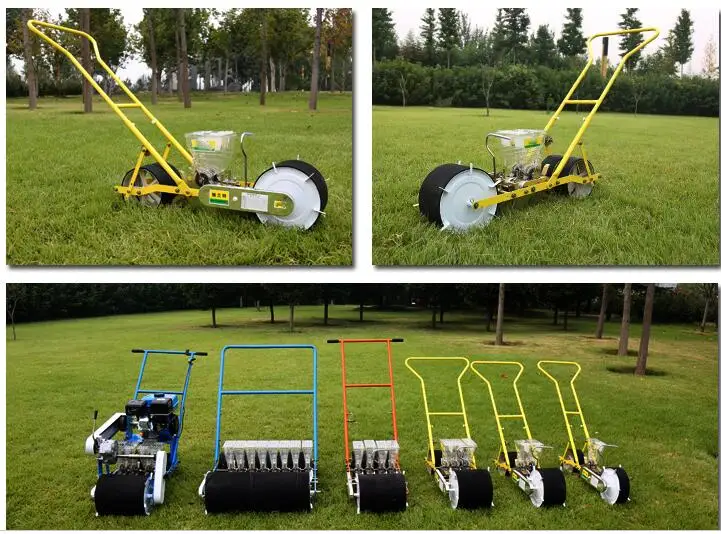 Hand seeder three line Vegetable carrots spinach rape carrot ginseng spinach cabbage spinach wheel machine seed plant tool