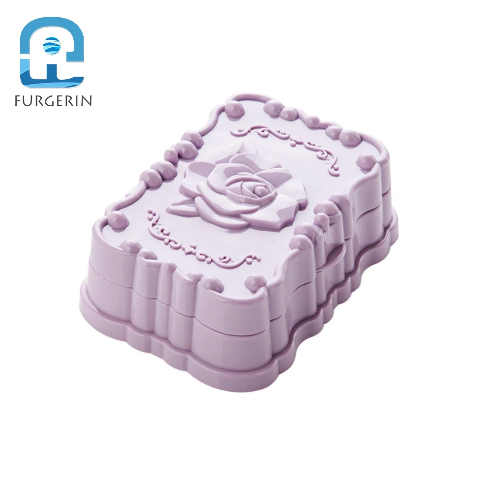 

FURGERIN-Travel Soap Box, Travel Container, Soap Holder, Plastic Shower, Portable Soap Dishes Case, Bathroom Accessories