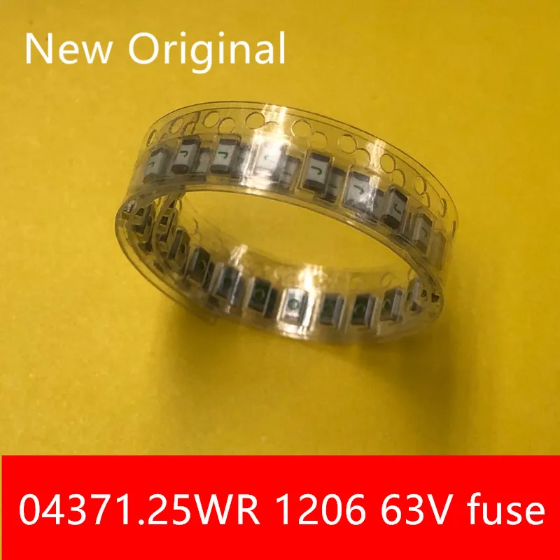 (20-500  pieces/lot ) 04371.25WR   1206  1.25A  63V   J   SMD-1206  Free shipping  Blow the fuse   Chip & IC