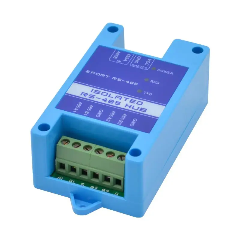 485 repeater photoelectric isolation industrial grade RS485 hub 2 port signal amplifier anti jamming lightning protection ​