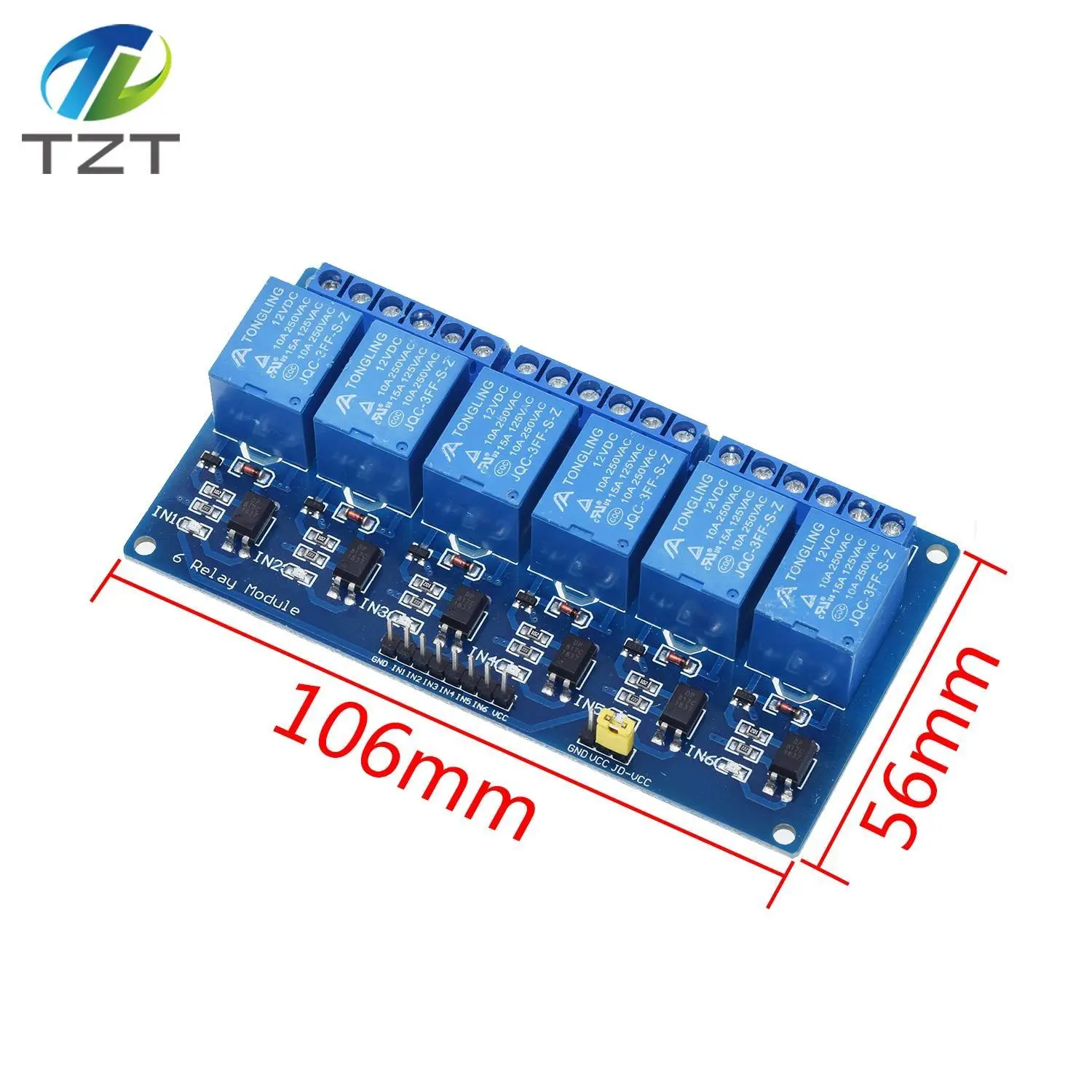 1/3 Stück 5V 1 2 4 6 8 Kanal Relaismodul mit Optokoppler Relaisausgang 12V 1 2 4 8 Wege Relaismodul für Arduino Raspberry Pi – Detail 37
