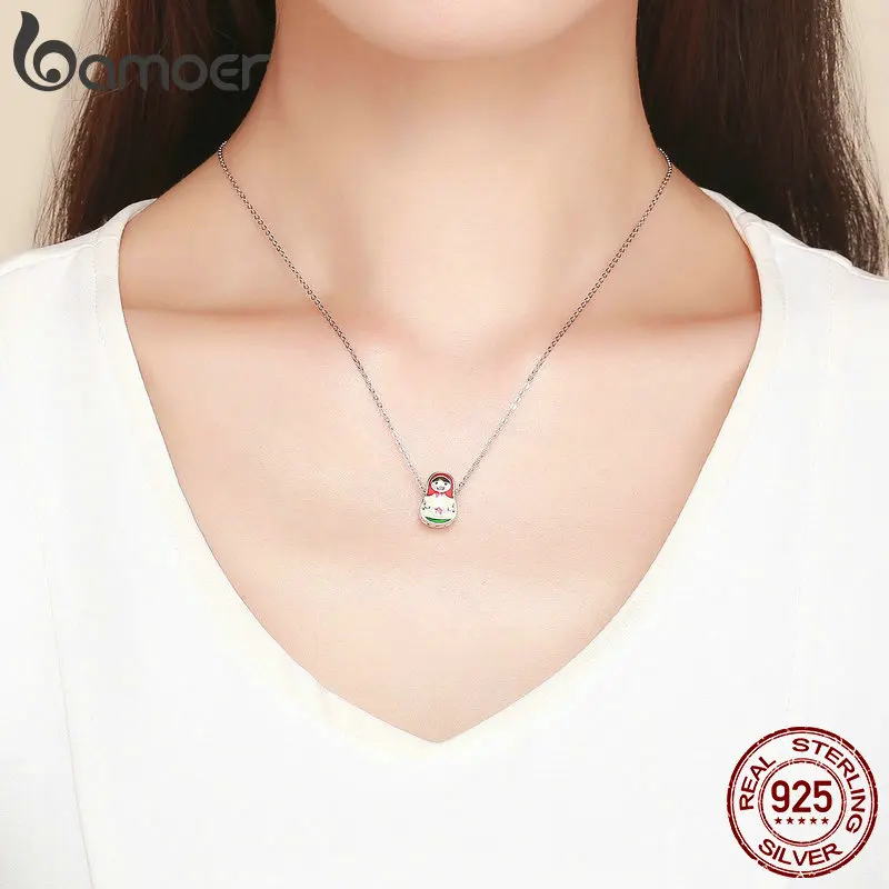 Bamoer-ブレスレットとバングル用の100% スターリングシルバービーズ,女性用のカラフルなエナメルビーズ,ジュエリー作りscc1086,925