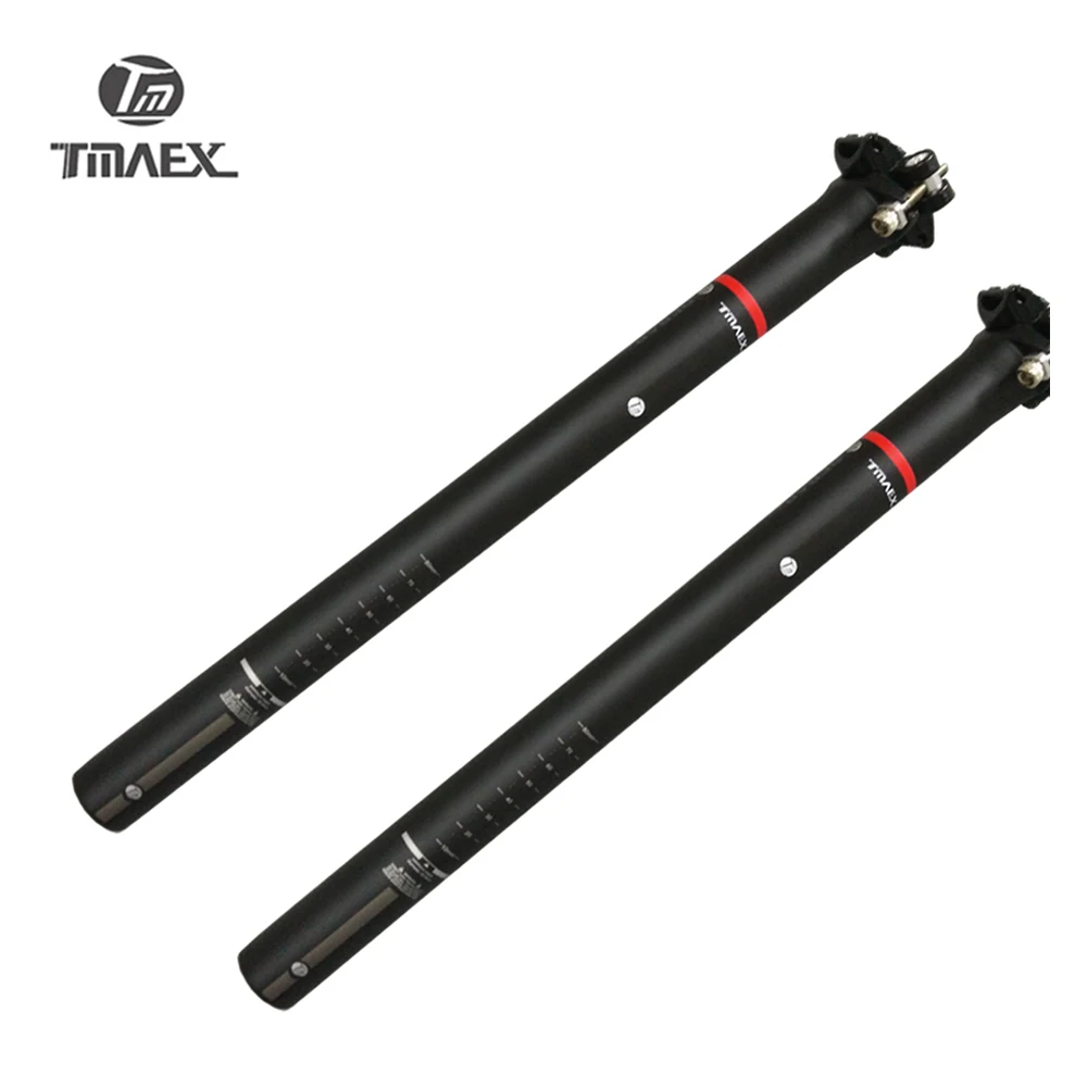 TMAEX-Carbon Fibre Mountian/Road Bike Seatpost 27.2/30.8/31.6*400mm Matte Cycling MTB Seat Tube Bicycle Carbon Seatpost  235g