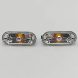 2pcs Side Light For VW Amarok 2012 2013 2014 2015 2016 2017 Car-Styling Marker Turn Signal Lamp Repeater Without Bulbs