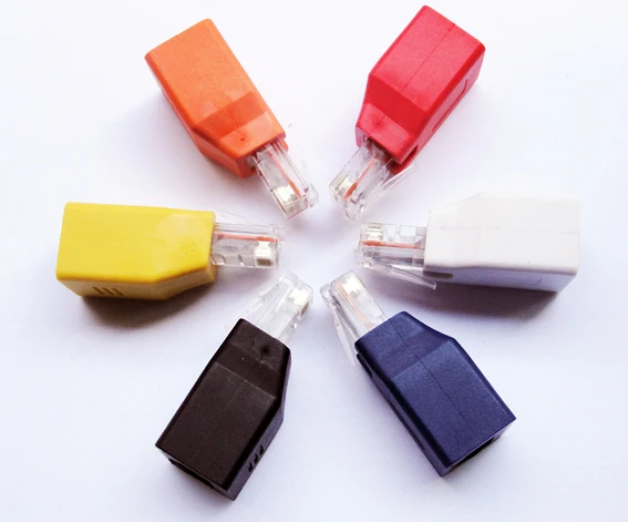 Adaptador cruzado RJ45 CAT5E, conector Ethernet de red macho a hembra, nuevo, envío gratis