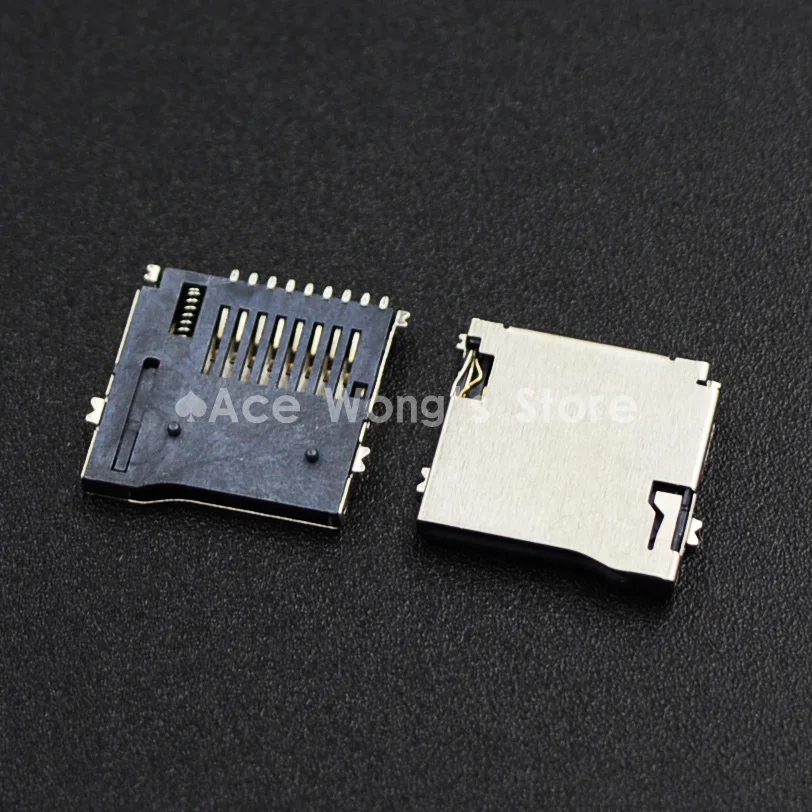 9pin Micro SD card slot connectors, size 14*15mm TF card deck, fit for phone, tablet, Vehicle Navigation The pop-up