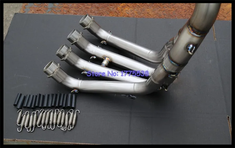 Titanium Alloy YZF R6 2006-2023 Motorcycle Exhaust Muffler Collector Header Tube Muffler Exhaust Escape Front Pipe for R6 06-23