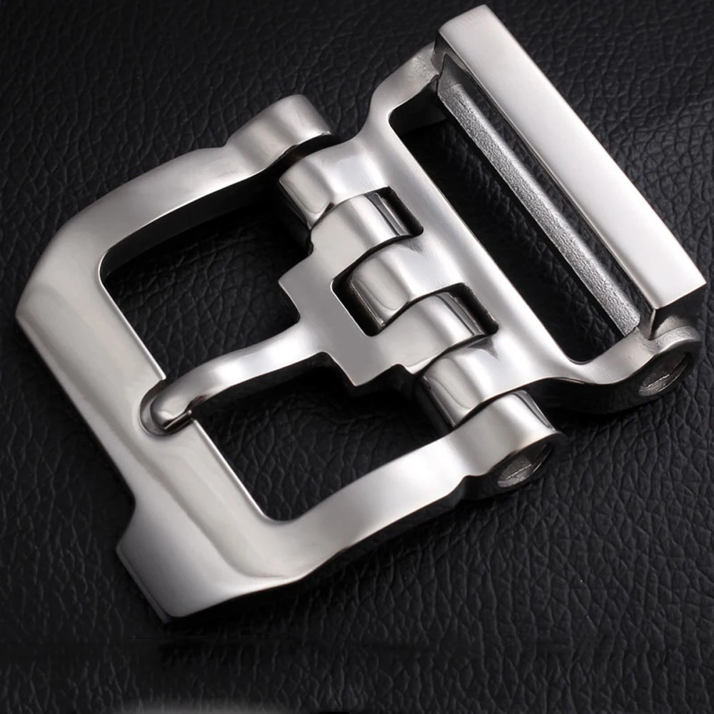 Stainless steel 40mm inner width man leather craft tactical belt buckle hardware accessories image 2