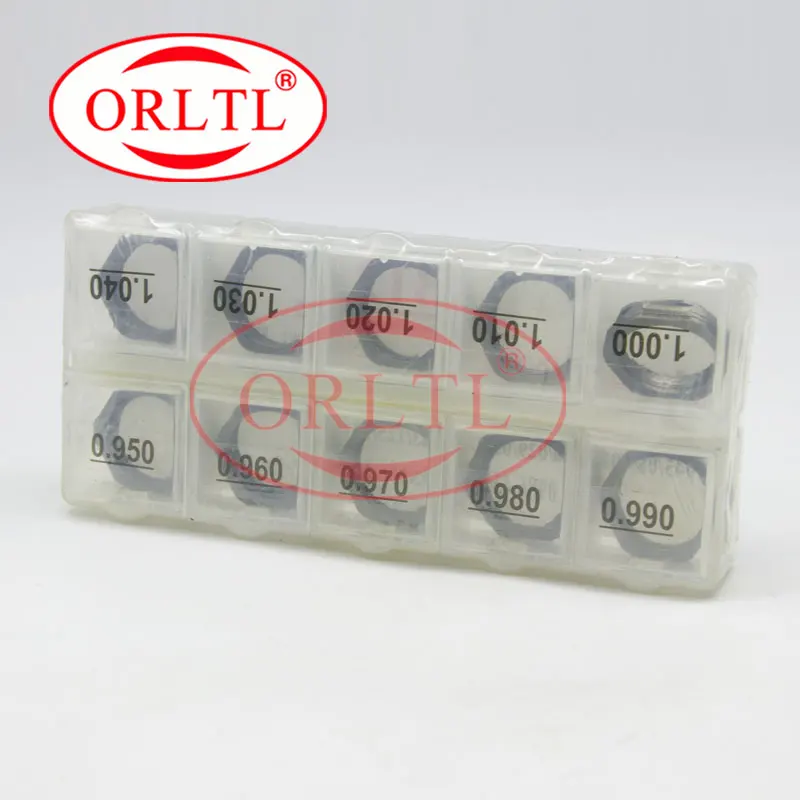 ORLT Shims B12  0.95mm-1.04mm  Common Rail Injector Adjustment Shims B12 Fuel Injection Washer  50 Pcs For 120 Series Inyector