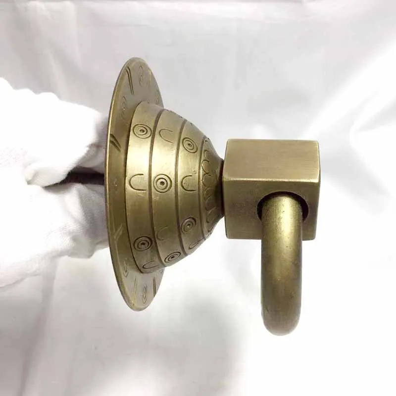 COTOM Handmade brass door handles round door knob door knocker antique circle wood door glass door handle gate handle door pull