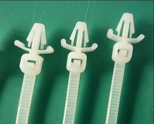 500PCS/1LOT 3*100 4*150MM Weiß push mount Nylon Kabelbinder