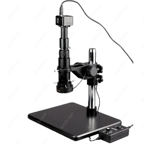 Industrial Zoom Monocula --AmScope Supplies 11X-80X 11X-80X Industrial Zoom Monocular Microscope + 1.3 MP Camera