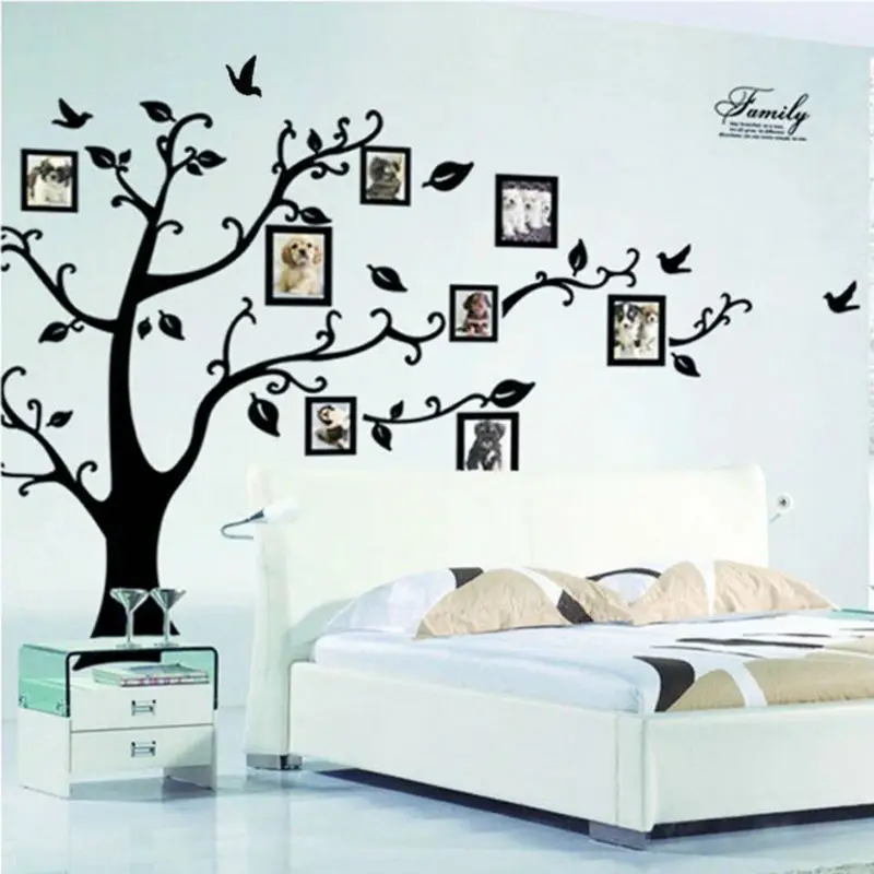 Photo Tree Frame Family Forever Memory Tree Wall Decal Decorative Adesivo De Parede Removable Pvc Wall Sticker Diy 94AB