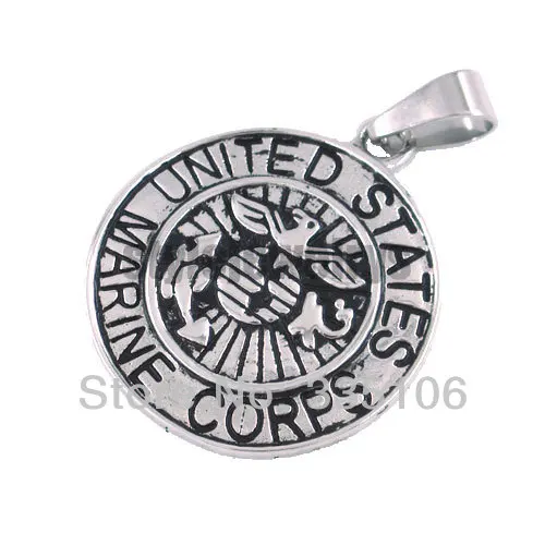 

Free shipping! United States Marine Corps Pendant Stainless Steel Jewelry Motor Biker Pendant SWP0091