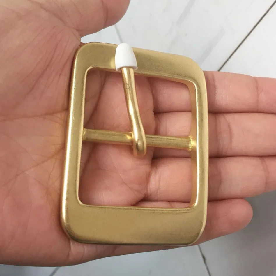 4cm Solid Brass Men\'s Belt Buckle Pure Pin Buckles With Mens Jeans Accessories Cowboy Belt Head DIY Leather For 3.8cm Width belt