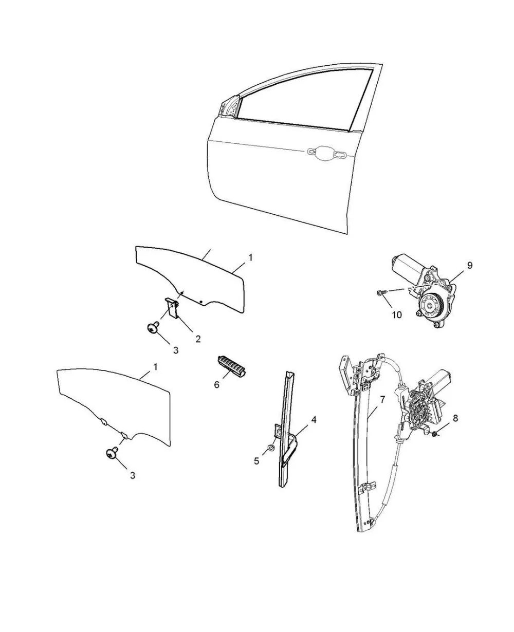 1kit alzacristallo staffa sinistra destra anteriore lato posteriore per cinese SAIC ROEWE MG3 Auto motore parte 10110353