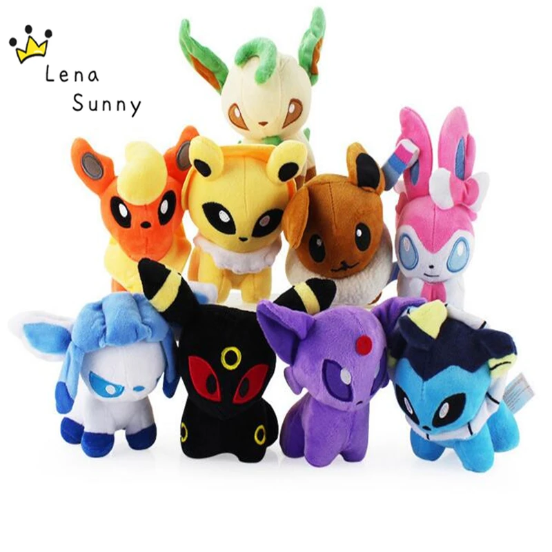 15-30cm Q Version Pocket doll,Umbreon Sylveon Eevee Espeon Jolteon Vaporeon Flareon Glaceon Leafeon Plush Toys Stuffed Doll