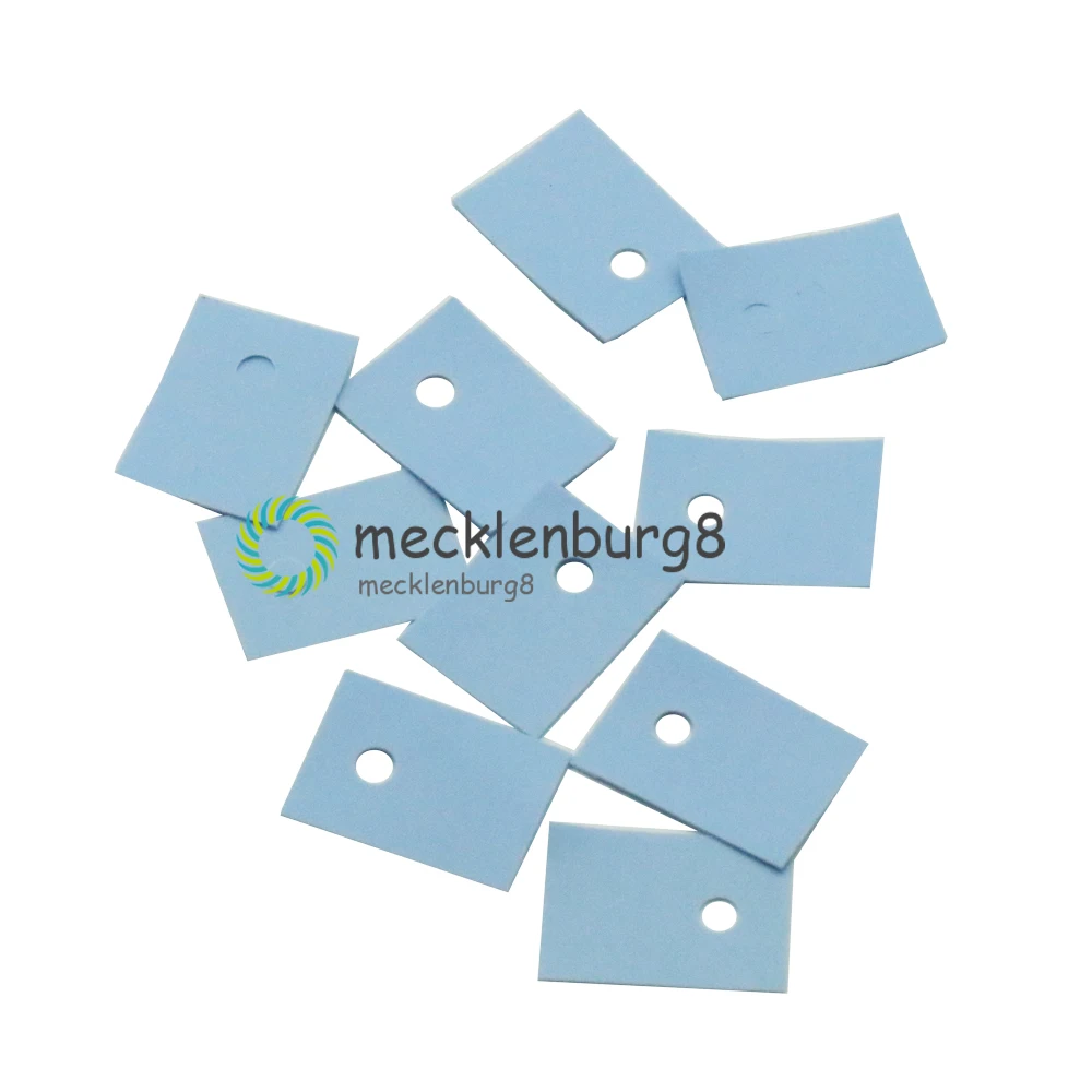 PC. 100 pieces. Up to-220 insulation pads silicone radiator Shim for a laptop GPU processor good