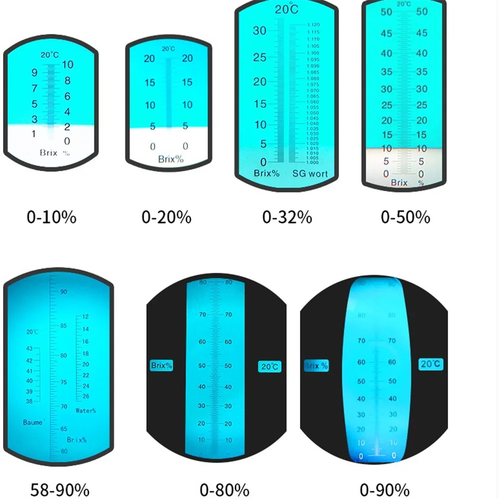 Brix 58-90% Honey High Sugar Exclusive Use Sweetness Meter Tester Handheld refractometer Automatic temperate compensation