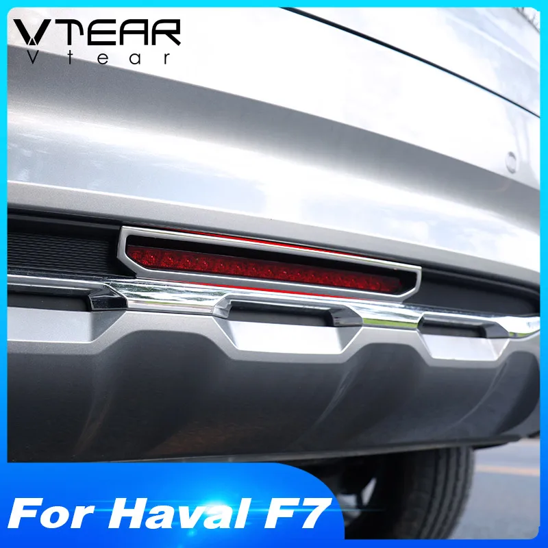 Vtear for Haval F7  F7X rear brake lights cover chromium styling exterior frame parts strips decoration car-styling accessories