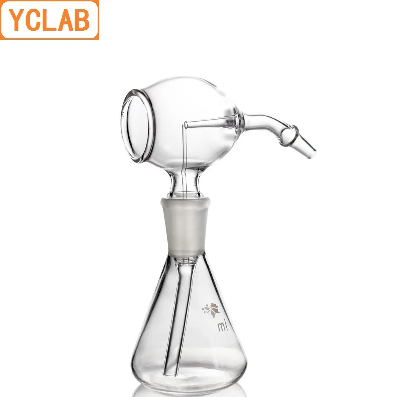 YCLAB 30mL Conical Spray Flask Glass Thin Layer Chromatography Color Rendering Bottle with Rubber Ball Lab Chemistry Equipment