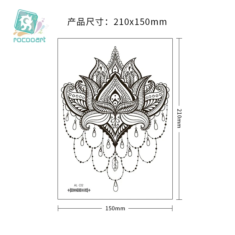 10 PCS Wholesale Temporary Body Decor Beauty Flower Water Transfer Tattoo Sticker Tatuajes  Fake Tatoo for Female Art Tatouage