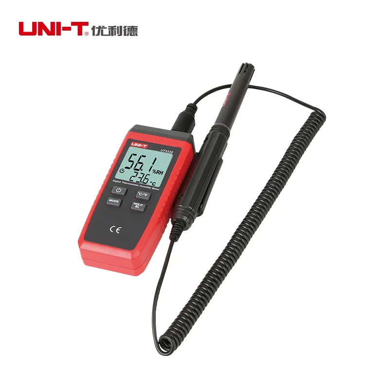 UNI-T UT333S Digitale di Temperatura e Misuratore di Umidità; Di tipo industriale tenuto in mano termometro/igrometro, display LCD retroilluminato