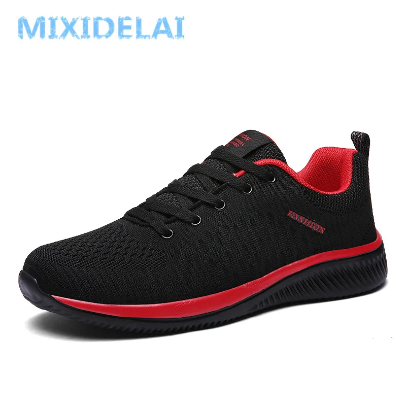 MIXIDELAI New Mesh Men Casual Shoes Lac-up Men Shoes Lightweight Comfortable Breathable Walking Sneakers Tenis Feminino Zapatos