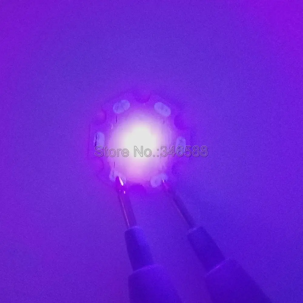 10pcs 3W 365nm 380nm 395nm 420nm UV Ultraviolet 3535 Everlight Eluma High Power LED Light Emitter Diode on 8/12/14/16/20mm PCB