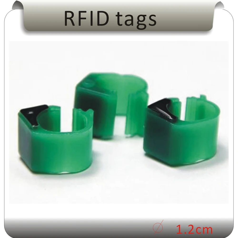 100pcs RFID 125kHZ TK4100 1.1CM diameter chicken Poultry automated management RFID tag,electronic tags
