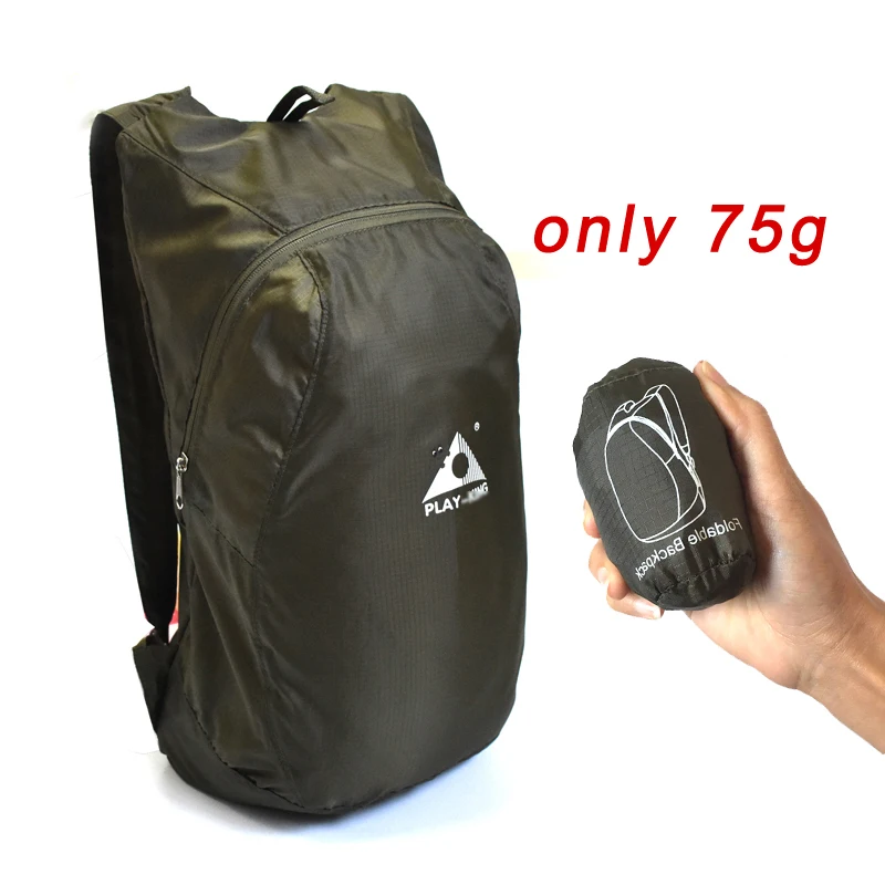 only 75g Foldable nylon Waterproof Backpack Ultralight Unisex Shoulder bag