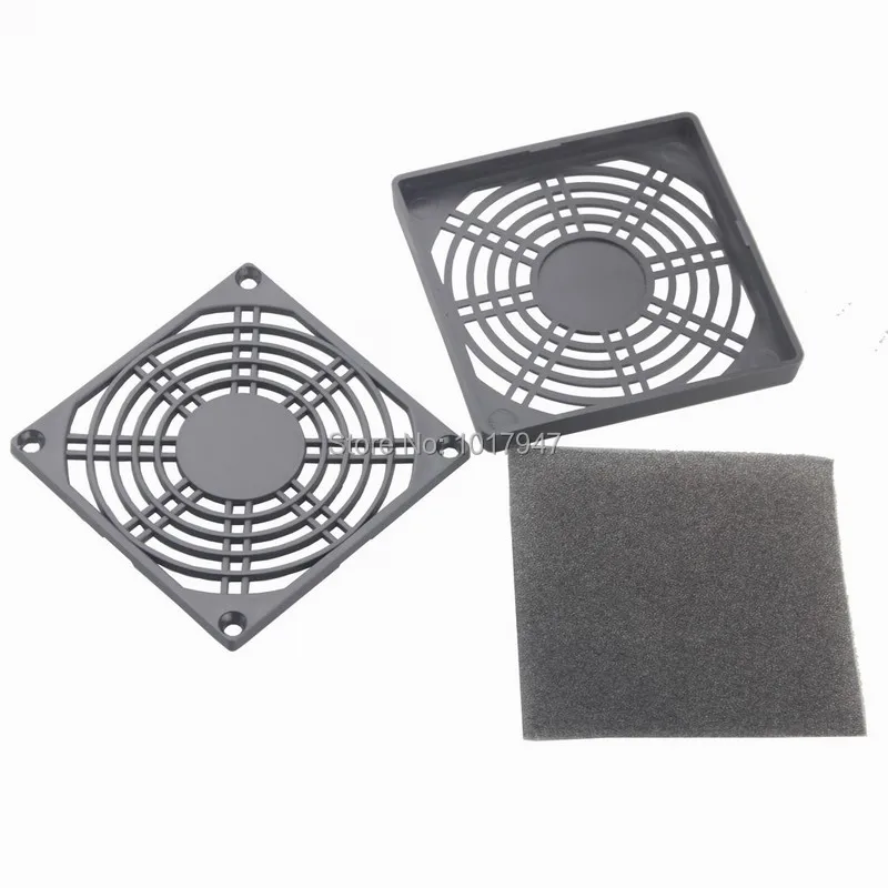 2Pieces 9cm 90MM 3 in 1 Dustproof Sponge Filter Mesh Plastic Protective Net PC Case Fan Dust Cover
